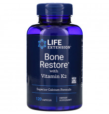 Відновлення кісток + К2 Life Extension Bone Restore 120 капсул