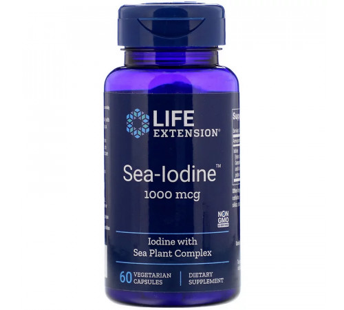 Йод Life Extension Sea-Iodine 1000 мкг 60 капсул
