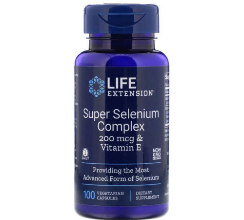 Селен с витамином Е Life Extension Super Selenium 100 капс