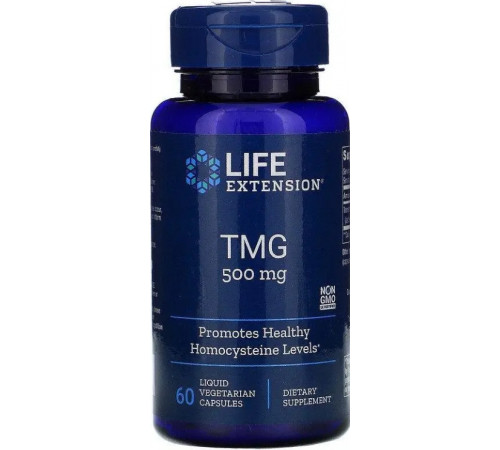Триметилгліцин Life Extension TMG 500 мг 60 капс