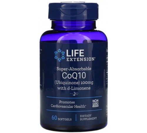 Коензим Q10 Life Extension CoQ10 Ubiquinone 100 мг 60 кап