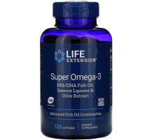 Омега-3 рыбий жир Life Extension Super Omega-3 120 капс