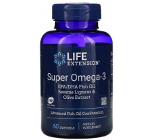 Омега-3 рыбий жир Life Extension Super Omega-3 60 капс
