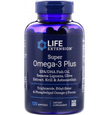 Омега-3 Life Extension  Super Omega-3 Plus 120 капс