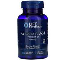 Пантотеновая кислота Life Extension Pantothenic Acid 500 мг 100 капсул