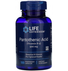 Пантотенова кислота Life Extension Pantothenic Acid 500 мг 100 капсул
