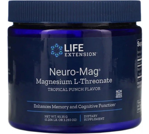 Магній треонат Life Extension Magnesium L-Threonate 93,35 г