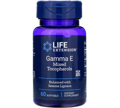 Вітамін Е Life Extension Gamma E Tocopherols 60 кап