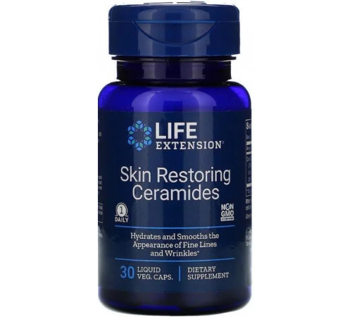 Вітаміни для пружності шкіри (кераміди) Life Extension Skin Restoring Ceramides 30 вег капс