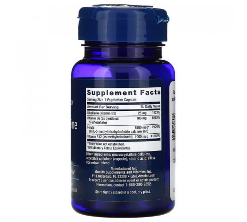 Резистентність гомоцистеїну Life Extension Homocysteine Resist 60 капс