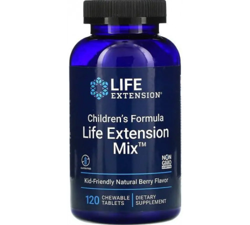 Мультивітаміни для дітей Life Extension Children's Formula Mix 120 жев таб ягідний смак