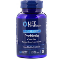 Пребіотик Life Extension Florassist Prebiotic Chewable 60 жев таб полуниця