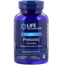 Пребіотик Life Extension Florassist Prebiotic Chewable 60 жев таб полуниця