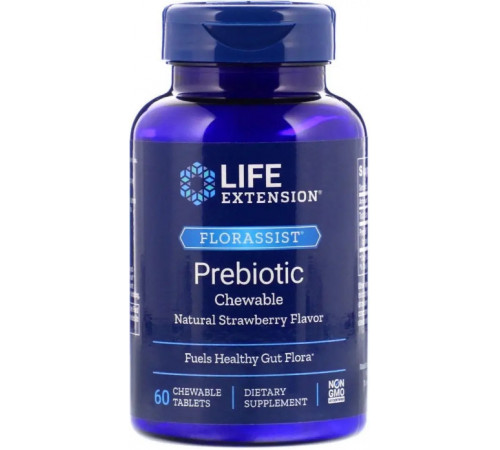Пребиотик Life Extension Florassist Prebiotic Chewable 60 жев таб клубника