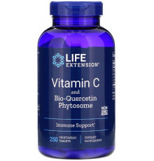 Вітамін С + біо-кверцетин Life Extension Vitamin C and Bio-Quercetin Phytosome 250 вег таблеток
