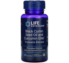 Олія з насіння чорного кмину і куркуміну  Life Extension Black Cumin Seed Oil and Curcumin 60 гел капс