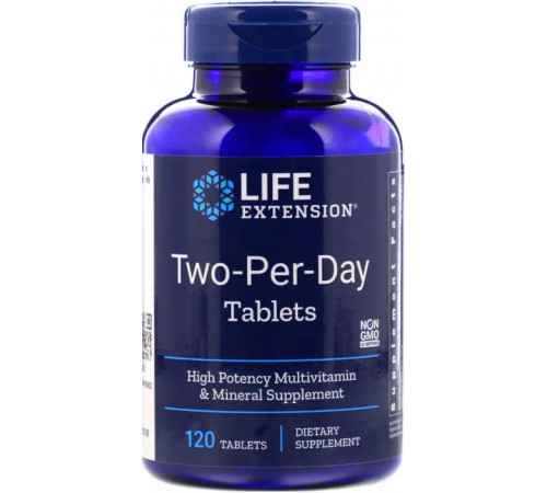Мультивітаміни Life Extension Two-Per-Day Tablets 120 таб