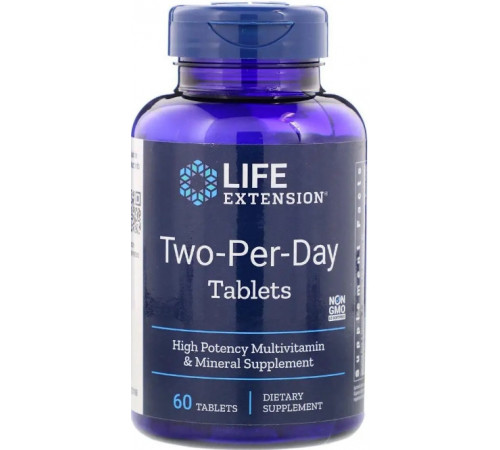 Мультивітаміни Life Extension Two-Per-Day Tablets 60 таб