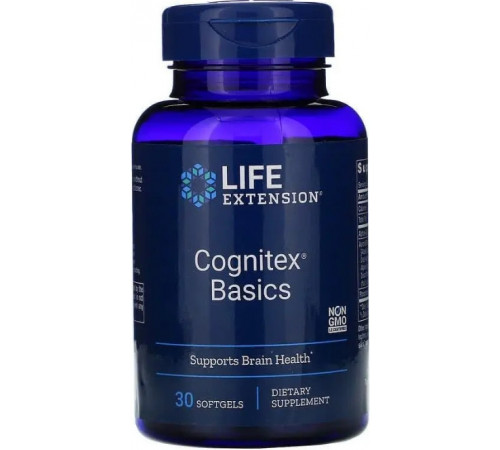 Комплекс для пам'яті та роботи мозку Life Extension Cognitex Basics 30 капс