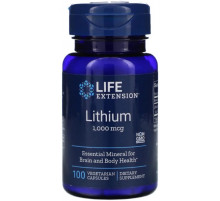 Літій Life Extension Lithium 1000 мкг 100 капс