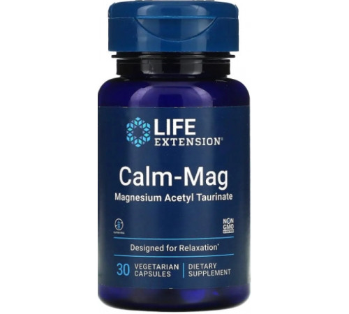 Магній ацетил-тауринат   Life Extension Calm-Mag 30 капс