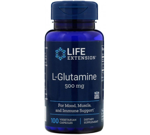 Глютамін 500 мг Life Extension L-Glutamine 100 капс