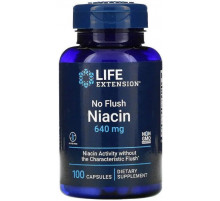 Ніацин (Вітамін В3) Life Extension No Flush Niacin 640 мг 100 капс