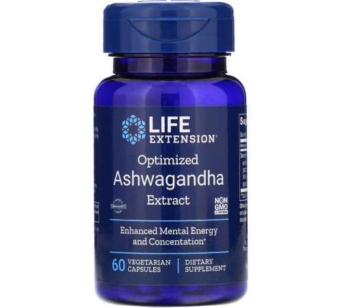 Ашваганда Life Extension Ashwagandha 60 капсул