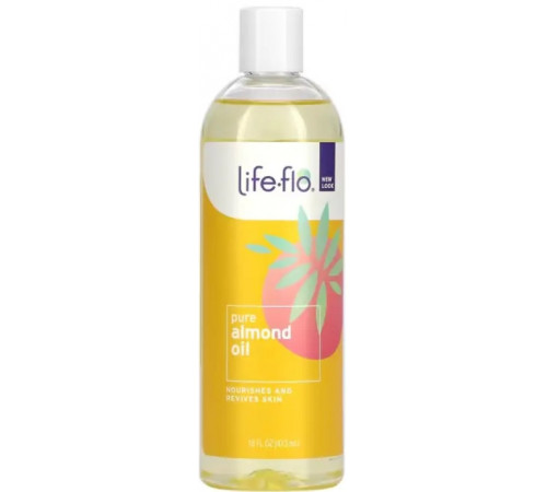 Мигдальне масло для шкіри Life Flo Health  Almond Oil 473 мл без запаху