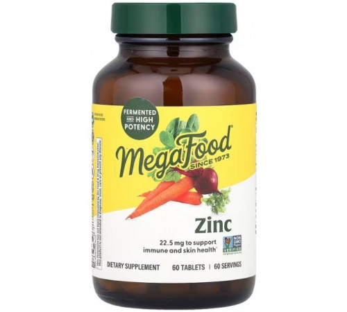 Цинк в таблетках MegaFood Zinc 60 таблеток