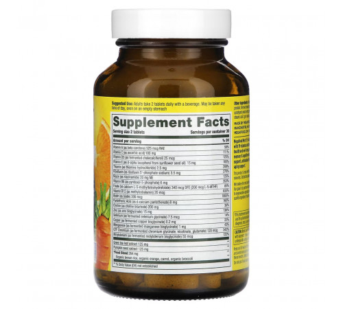 Вітаміни для чоловіків 55+ Mega Food Multivitamin & Mineral 60 таблеток