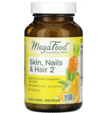 Вітаміни для волосся, шкіри і нігтів MegaFood Skin, Nails & Hair 2 60 таб