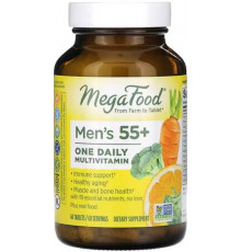 Вітамінни для чоловіків 55+  MegaFood Men Over Multivitamin & Mineral 60 таб