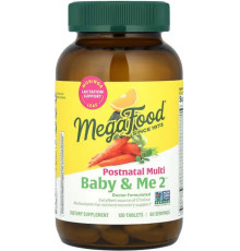 Мультивітаміни для жінок після пологів  MegaFood Baby & Me 2 120 таб