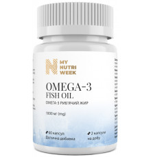 Омега-3 риб'ячий жир My Nutri Week Omega-3 Fish Oil 60 капс