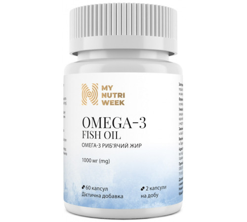 Омега-3 риб'ячий жир My Nutri Week Omega-3 Fish Oil 60 капс