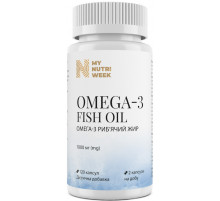 Омега-3 рыбий жир My Nutri Week Omega-3 Fish Oil 120 капс