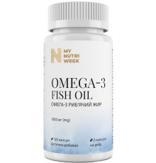 Омега-3 риб'ячий жир My Nutri Week Omega-3 Fish Oil 120 капс