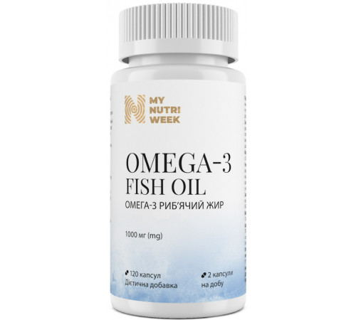Омега-3 риб'ячий жир My Nutri Week Omega-3 Fish Oil 120 капс