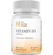 Вітамін D3 My Nutri Week Vitamin D3 125 мкг 120 капс