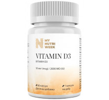 Вітамін D3 (холекальциферол) My Nutri Week Vitamin D3 50 мкг 60 капс