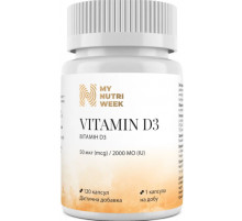 Витамин D3 My Nutri Week Vitamin D3 50 мкг 120 капс