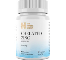 Цинк хелат Chelated Zinc My Nutri Week 60 капс