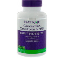 Глюкозамін хондроїтин МСМ для суставов Natrol Glucosamine Chondroitin MSM 150 таб