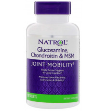 Глюкозамін хондроїтин для здоров'я суглобів MSM Natrol Glucosamine Chondroitin 90 таб