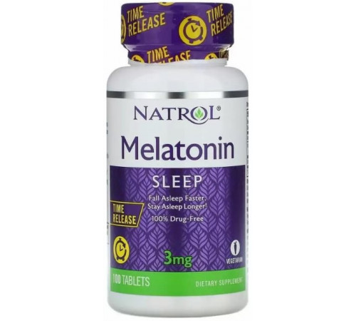 Мелатонін Natrol Melatonin TR 3 мг 100 таблеток