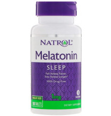 Мелатонін для покращення сну Natrol Melatonin 1 мг 180 таб
