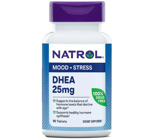 Дегидроэпиандростерон 25мг Natrol DHEA 90 таб