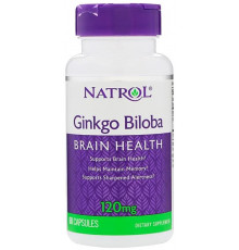 Гінкго білоба Natrol Ginkgo Biloba 120 мг 60 капсул