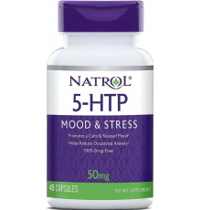 5-гідрокситриптофан для покращення настрою Natrol 5-HTP 50 мг 45 капс